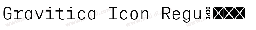 Gravitica Icon Regu字体转换
